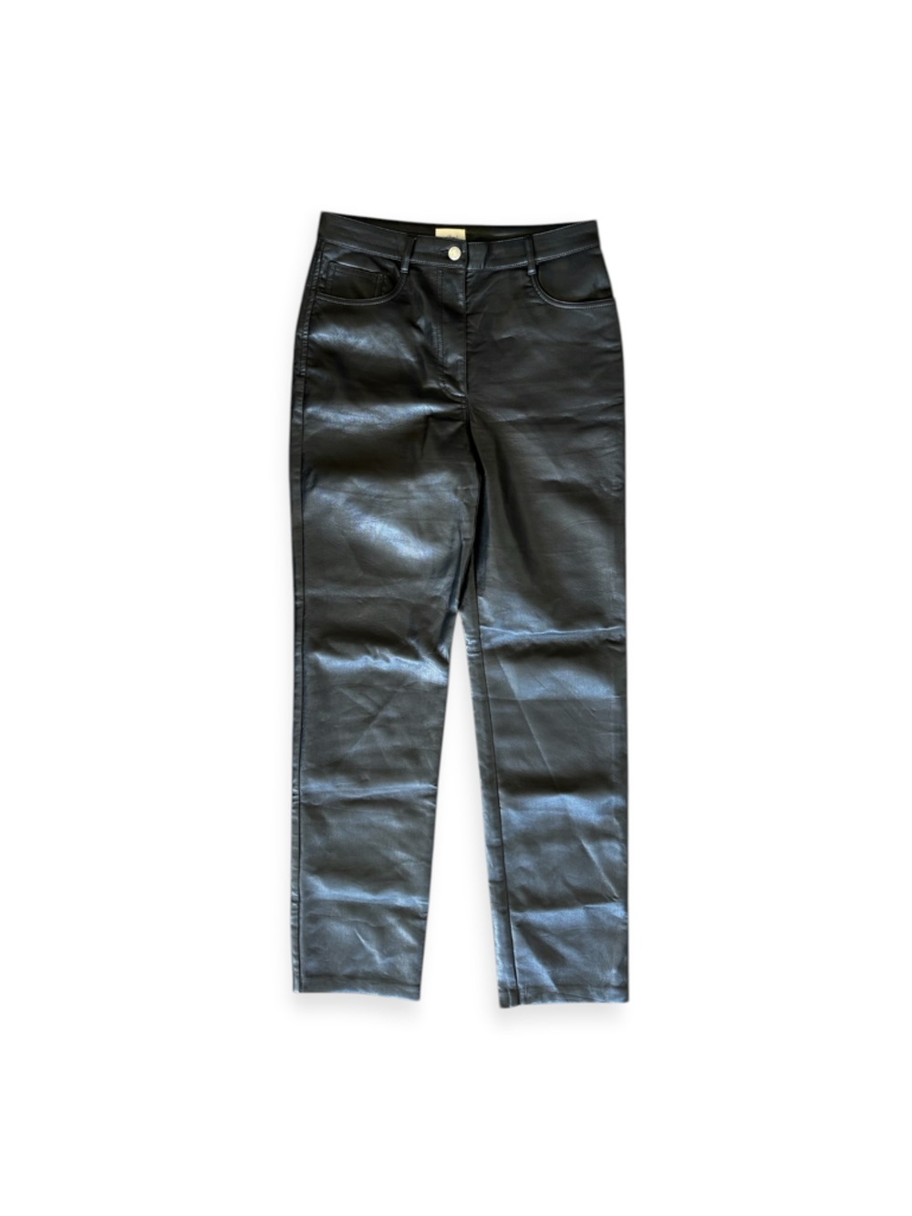 Wilfred pants faux leather polished modern look Versatile small